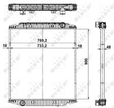 Nrf 549568 - RADIADOR ALU BRAZED IVECO EUROTECH