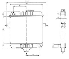 Nrf 55101 - RADIADOR OPEL REKORD E 1700