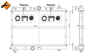 Nrf 55305 - RADIADOR ALU BRAZED HONDA ACCORD 96