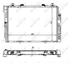 Nrf 55316 - RADIADOR ALU BRAZED MERCEDES S300 9