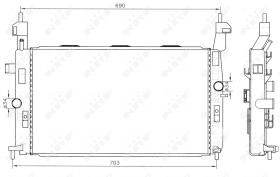 Nrf 55317 - RADIADOR ALU BRAZED OPEL VAUXHALL M
