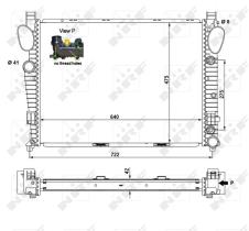 Nrf 55325 - RADIADOR ALU BRAZED MERCEDES CL500