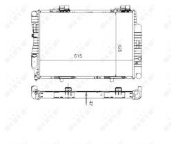 Nrf 55333 - RADIADOR ALU BRAZED MERCEDES C280 9