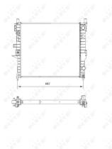 Nrf 55335 - RADIADOR ALU BRAZED MERCEDES ML270