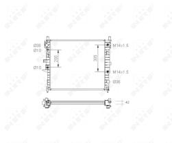 Nrf 55336 - RADIADOR ALU BRAZED MERCEDES ML55 A