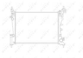 Nrf 55340 - RADIADOR ALU MECHAN FIAT FIORINO QU