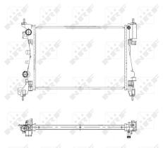 Nrf 55341 - RADIADOR ALU BRAZED OPEL VAUXHALL C