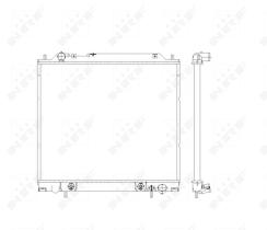 Nrf 55343 - RADIADOR ALU BRAZED MITSUBISHI L400