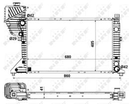  55348 - RADIADOR ALU BRAZED MERCEDES SPRINT