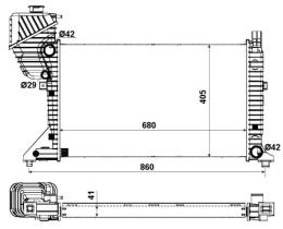  55348A - RADIADOR ALU MECHAN MERCEDES SPRINT