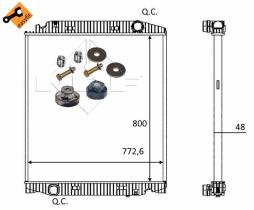  559567 - RADIADOR ALU BRAZED IVECO STRALIS T