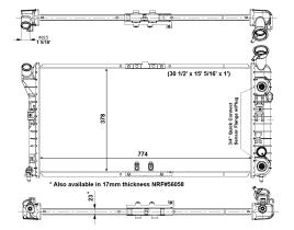 Nrf 56004 - RADIADOR ALU BRAZED BUICK REGAL 3.8