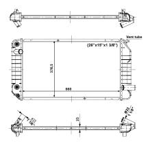 Nrf 56005 - RADIADOR ALU BRAZED BUICK SKYLARK 2