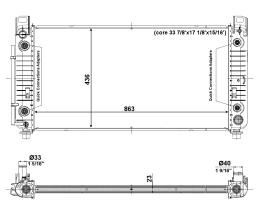 Nrf 56009 - RADIADOR ALU BRAZED HUMMER H2 6.0 0