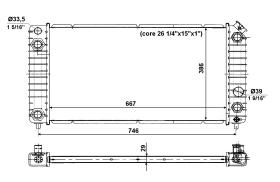 Nrf 56011 - RADIADOR ALU BRAZED BLAZER 4.3 V6 P
