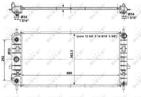Nrf 56014 - RADIADOR ALU BRAZED CHEVROLET COBAL