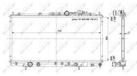 Nrf 56019 - RADIADOR ALU BRAZED DODGE STRATUS 2