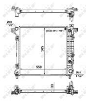 Nrf 56023 - RADIADOR ALU BRAZED DODGE DURANGO 5