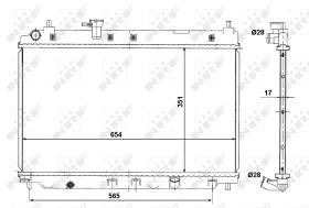 Nrf 56048 - RADIADOR ALU BRAZED HONDA CITY 1.4I
