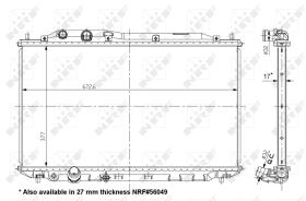 Nrf 56050 - RADIADOR ALU BRAZED HONDA CIVIC 1.8
