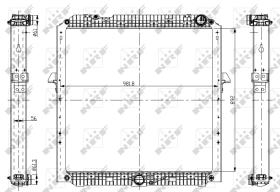  56067 - RADIADOR ALU BRAZED MERCEDES AROCS