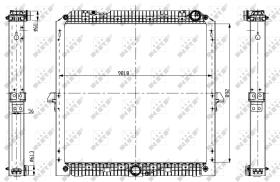  56068 - RADIADOR ALU BRAZED MERCEDES ACTROS
