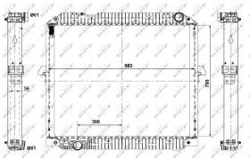  56072 - RADIADOR ALU BRAZED MERCEDES ACTROS