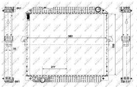  56073 - RADIADOR ALU BRAZED MERCEDES ACTROS