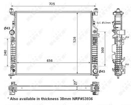  56074 - RADIADOR ALU BRAZED MERCEDES GL/ML
