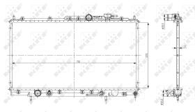  56078 - RADIADOR ALU BRAZED MITSUBISHI 2.4
