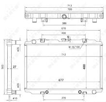  56087 - RADIADOR ALU BRAZED NISSAN MAXIMA G