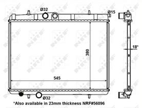  56095 - RADIADOR ALU BRAZED PEUGEOT 206 98-