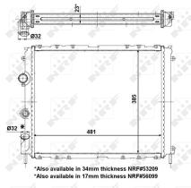  56098 - RADIADOR ALU BRAZED RENAULT CLIO 98