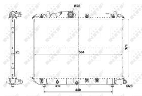 Nrf 56101 - RADIADOR ALU BRAZED SUZUKI SWIFT DI
