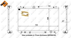 Nrf 56108 - RADIADOR ALU BRAZED TOYOTA CAMRY 4