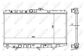 Nrf 56110 - RADIADOR ALU BRAZED TOYOTA COROLLA
