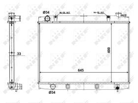 Nrf 56118 - RADIADOR ALU BRAZED TOYOTA QUALIS /