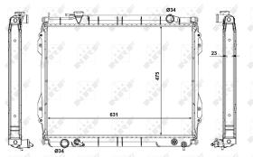 Nrf 56119 - RADIADOR ALU BRAZED TOYOTA TACOMA 3