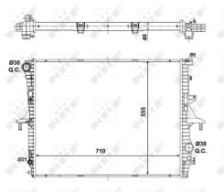 Nrf 56124 - RADIADOR ALU BRAZED VW TOUAREG 6.0I