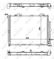 Nrf 56139 - RADIADOR ALU BRAZED MERCEDES E300 9