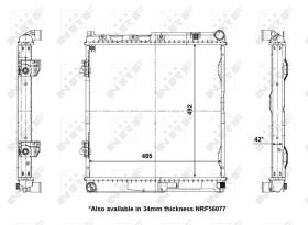 Nrf 56141 - RADIADOR ALU BRAZED MERCEDES 200/23