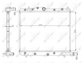 Nrf 56147 - RADIADOR ALU BRAZED SUZUKI SPLASH 1