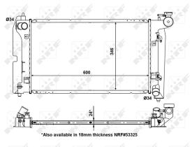 Nrf 56150 - RADIADOR ALU BRAZED TOYOTA COROLLA