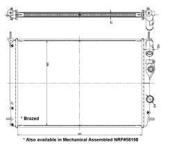  56158 - RADIADOR ALU BRAZED RENAULT MEGANE