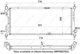 Nrf 56163 - RADIADOR ALU BRAZED OPEL CORSA 03/1