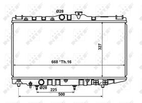 Nrf 566707 - RADIADOR ALU BRAZED TOYOTA COROLLA