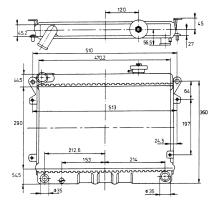 Nrf 57913 - RADIADOR FIAT 124 S/131 1300/1300 S