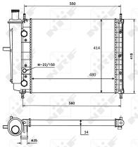 Nrf 58015 - RADIADOR ALU MECHAN FIAT BRAVA 95-