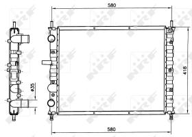 Nrf 58017 - RADIADOR ALU MECHAN FIAT BRAVA 95-