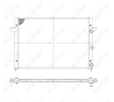 Nrf 58027 - RADIADOR ALU BRAZED FORD GALAXY 2.3